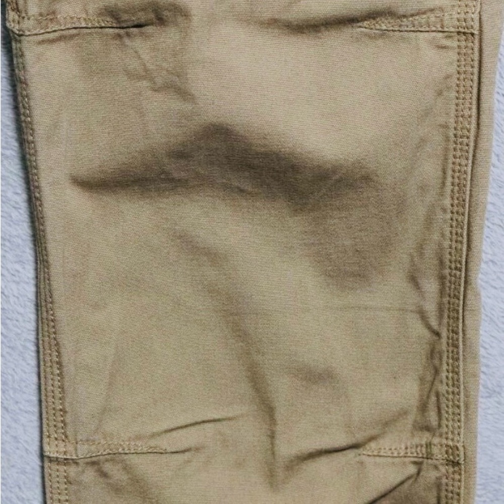 Carhartt Men's Khaki Chinos 36x32 Canvas Straight Fit with tapered leg - Picture 8 of 11